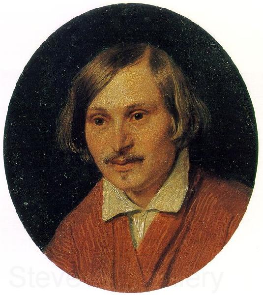 Alexander Ivanov Portrait of Nikolai Gogol Norge oil painting art